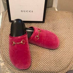 Gucci | Shoes | Gucci Velour Clogs Size 